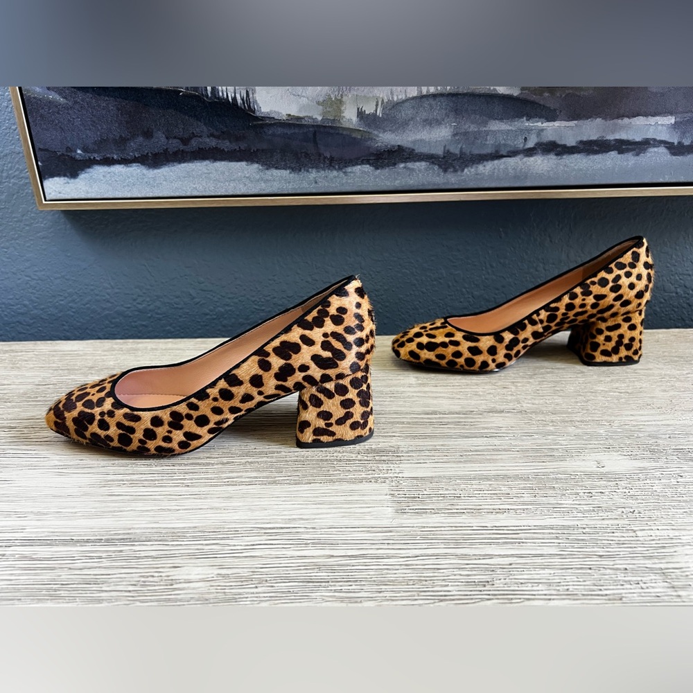J. Crew Leopard Print Block Heels - Picture 5 of 7